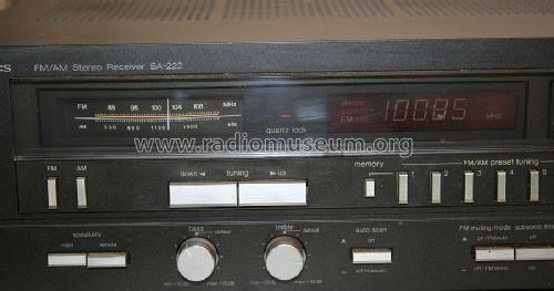 FM/AM Stereo Receiver SA-222; Technics brand (ID = 1570801) Radio