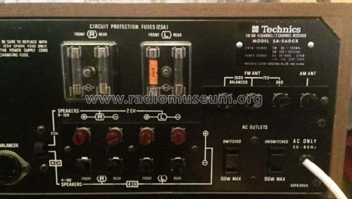 FM/AM 4-Channel / 2-Channel Receiver SA-5600X; Technics brand (ID = 2076466) Radio