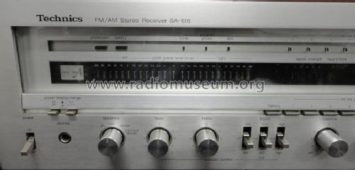 FM/AM Stereo Receiver SA-616; Technics brand (ID = 1002841) Radio
