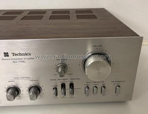 Integrated Stereo Amplifier SU-7700; Technics brand (ID = 2815696) Ampl/Mixer