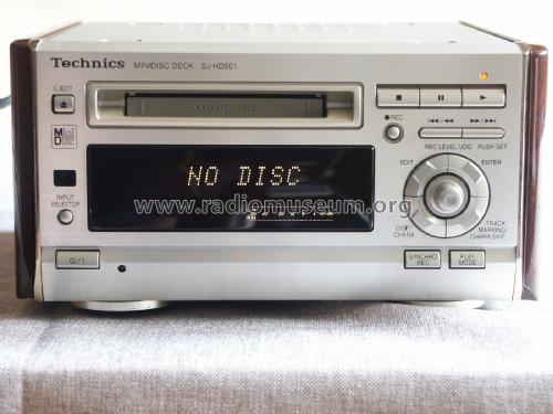 Minidisc Deck SJ-HD501EG-N; Technics brand (ID = 1885100) R-Player