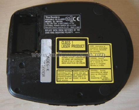 Portable CD Player SL-XP160; Technics brand (ID = 1173320) R-Player