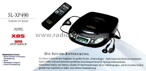 Portable CD Player SL-XP 490; Technics brand (ID = 2693639) R-Player