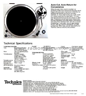 Quartz Direct Drive Automatic Turntable System SL-1401 ; Technics brand (ID = 1629106) Ton-Bild