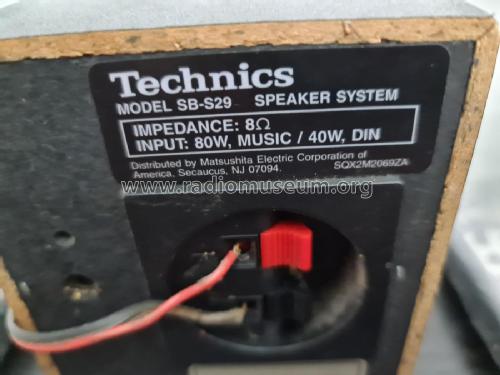Speaker System Surround Central SB-S29; Technics brand (ID = 2690777) Speaker-P