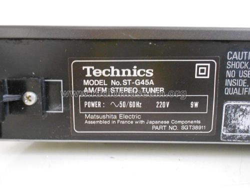AM/FM Stereo Tuner ST-G45A; Technics brand (ID = 2269363) Radio