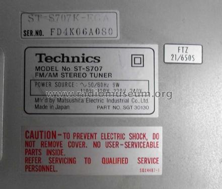 ST-S707; Technics brand (ID = 1295491) Radio