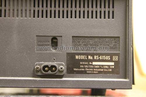 Stereo Cassette Deck RS-615US; Technics brand (ID = 1550989) Enrég.-R