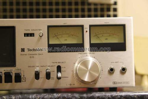 Stereo Cassette Deck RS-615US; Technics brand (ID = 1550993) Enrég.-R