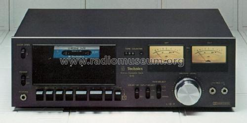 Stereo Cassette Deck RS-615US; Technics brand (ID = 670594) Enrég.-R