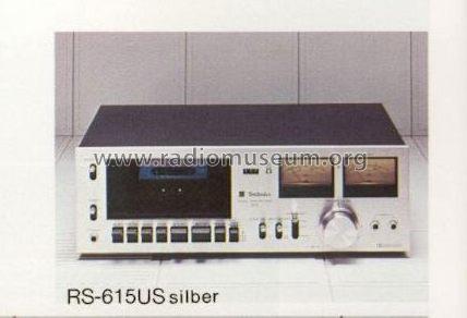 Stereo Cassette Deck RS-615US; Technics brand (ID = 670595) Enrég.-R