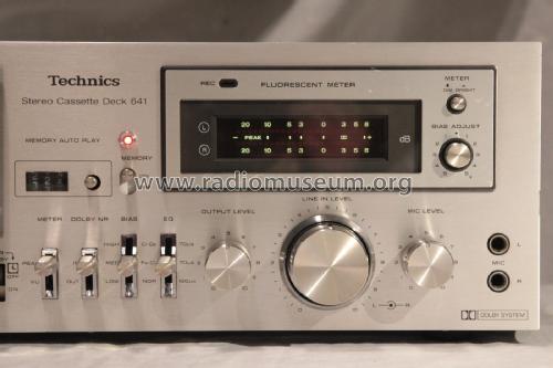 Stereo Cassette Deck RS-641; Technics brand (ID = 2067550) R-Player