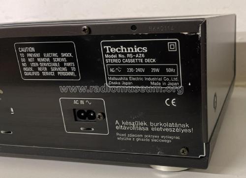 Stereo Cassette Deck RS-AZ6; Technics brand (ID = 2815904) Sonido-V