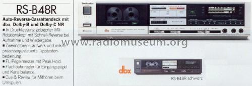 Stereo Cassette Deck RS-B48R; Technics brand (ID = 670036) R-Player