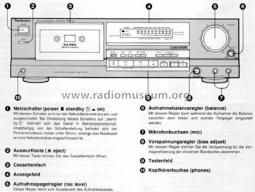 Stereo Cassette Deck RS-BX404; Technics brand (ID = 664056) Reg-Riprod