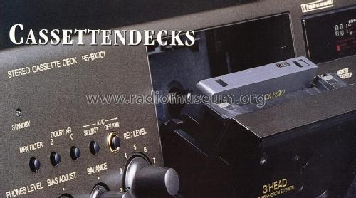 Stereo Cassette Deck RS-BX701; Technics brand (ID = 669364) Sonido-V
