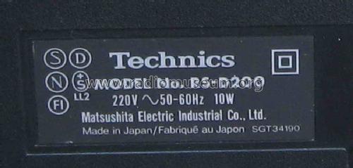 Stereo Cassette Deck RS-D200; Technics brand (ID = 1542392) R-Player