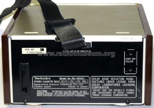 Stereo Cassette Deck RS-HD501; Technics brand (ID = 1711673) Reg-Riprod