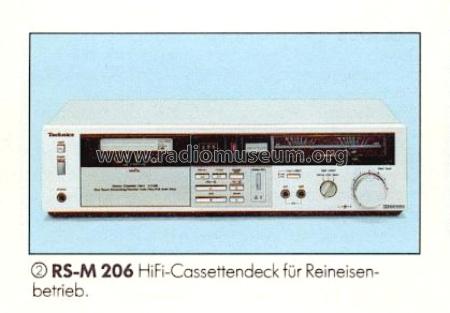 Stereo Cassette Deck RS-M206; Technics brand (ID = 659864) R-Player