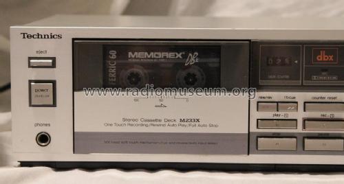 Stereo Cassette Deck RS-M233X; Technics brand (ID = 2102657) R-Player