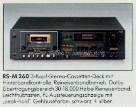 Stereo Cassette Deck RS-M260; Technics brand (ID = 659850) R-Player