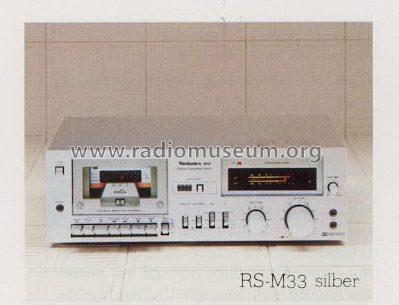 Stereo Cassette Deck RS-M33; Technics brand (ID = 670092) Enrég.-R