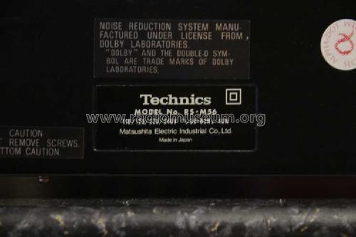 Stereo Cassette Deck RS-M56; Technics brand (ID = 1559491) Reg-Riprod
