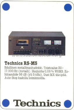 Stereo Cassette Deck RS-M5; Technics brand (ID = 1407884) R-Player