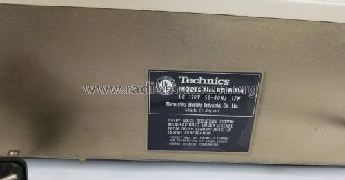 Stereo Double Cassette Deck RS-B11W; Technics brand (ID = 2983723) Reg-Riprod