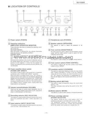 Stereo Integrated Amplifier SU-VX820; Technics brand (ID = 1932540) Ampl/Mixer