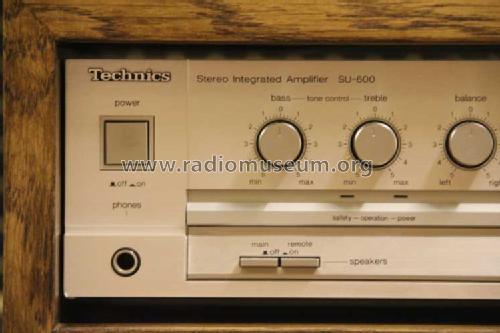 Stereo Integrated Amplifier SU-600; Technics brand (ID = 1548166) Ampl/Mixer