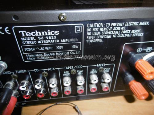 Stereo Integrated Amplifier SU-V620; Technics brand (ID = 2213519) Ampl/Mixer