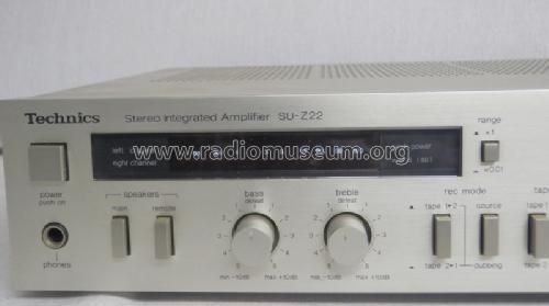 Stereo Integrated Amplifier SU-Z22; Technics brand (ID = 1624797) Ampl/Mixer