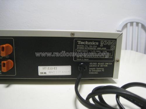 Stereo Integrated Amplifier SU-Z22; Technics brand (ID = 1941979) Ampl/Mixer