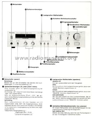 Stereo Integrated DC Amplifier SU-V5; Technics brand (ID = 1350605) Ampl/Mixer