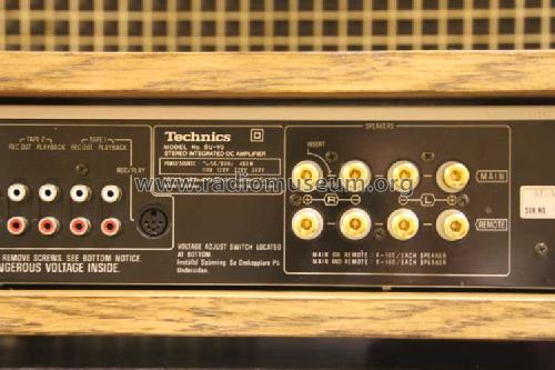 Stereo Integrated DC Amplifier SU-V3; Technics brand (ID = 1549679) Ampl/Mixer