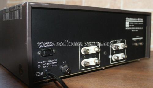 Stereo Power Amplifier 40A SU-40A; Technics brand (ID = 2710985) Ampl/Mixer