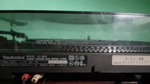 Stereo Turntable SL-BD3; Technics brand (ID = 2606139) R-Player