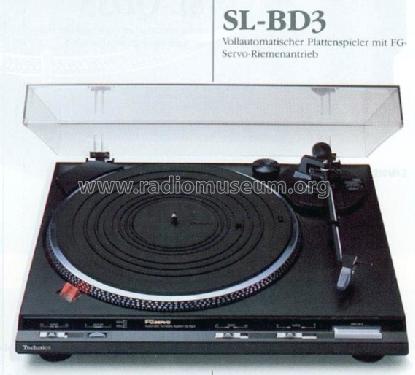 Stereo Turntable SL-BD3D; Technics brand (ID = 670533) Sonido-V