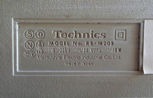 Tape-Deck RS-M205; Technics brand (ID = 1834714) R-Player