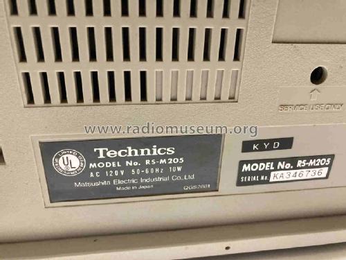 Tape-Deck RS-M205; Technics brand (ID = 2983701) R-Player