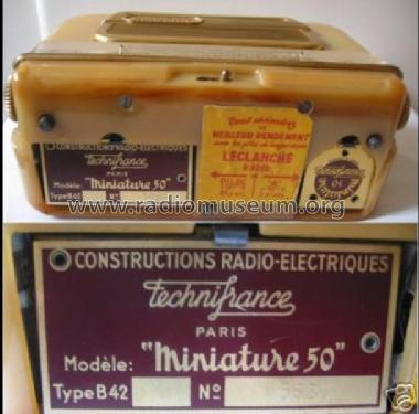 Miniature 50 B42; Technifrance; (ID = 195368) Radio