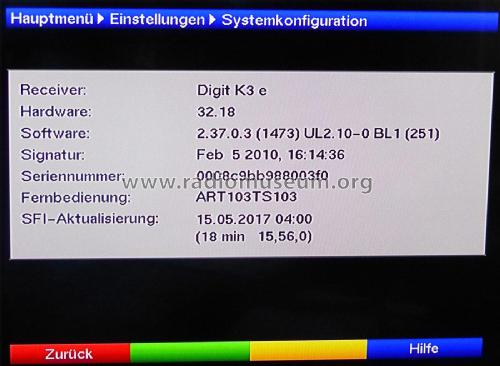 Digitaler Kabelreceiver DIGIT K3e; TechniSat Digital (ID = 2538730) DIG/SAT