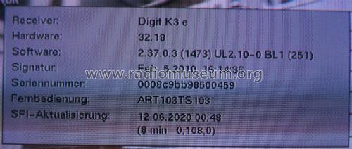 Digitaler Kabelreceiver DIGIT K3e; TechniSat Digital (ID = 2538731) DIG/SAT