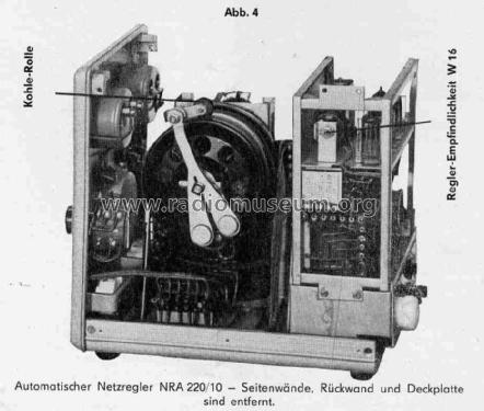 Automatischer Netzregler NRA 220/10; Technisch- (ID = 1336843) Aliment.