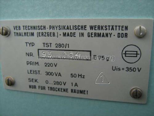 Stelltrafo TST280/1; Technisch- (ID = 1980336) Ausrüstung