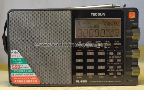 FM Stereo/LW/MW/SW-SSB PLL Synthesized Receiver PL-880; Tecsun 德生通用电器... (ID = 2774190) Radio