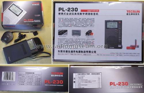 FM Stereo/MW/SW PLL Receiver PL-230; Tecsun 德生通用电器... (ID = 2785035) Radio