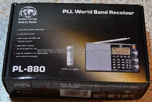 FM Stereo/LW/MW/SW-SSB PLL Synthesized Receiver PL-880; Tecsun 德生通用电器... (ID = 1592805) Radio