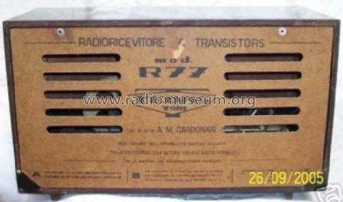 R77 Transistors; Tedas Film, Soc. di (ID = 307710) Radio